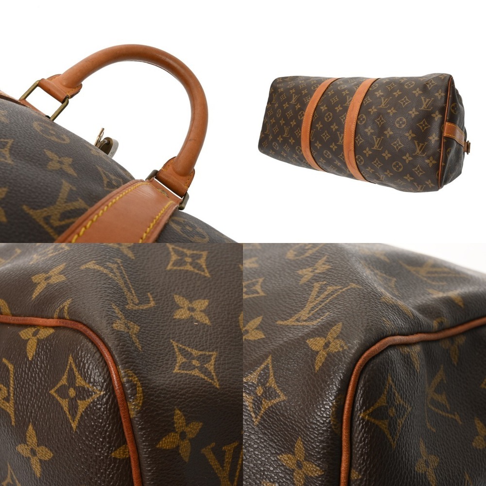 Louis Vuitton Monogram Keepall Bandouliere Brown Canvas Boston Bag - Picture 5 of 10